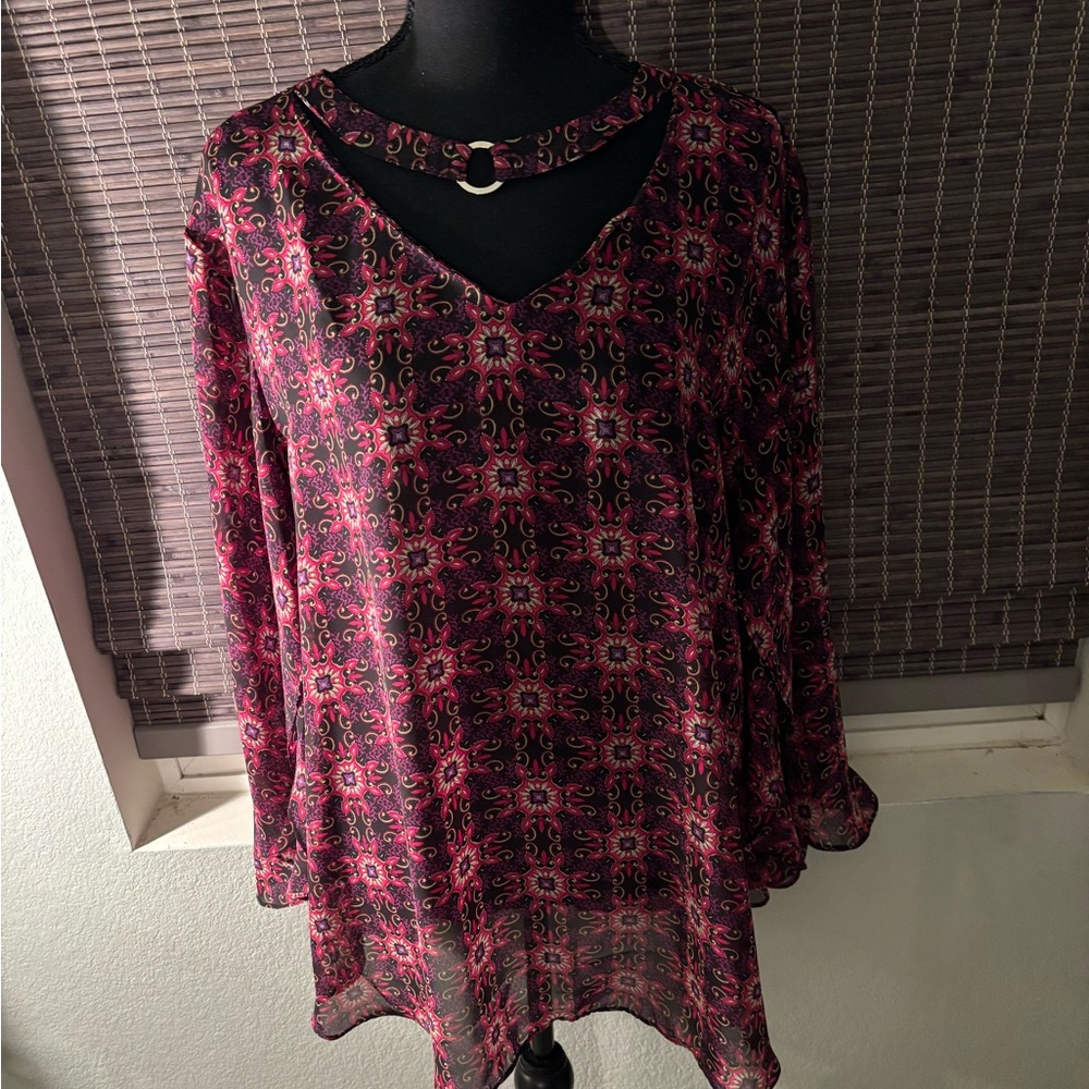 (Women’s) Ashley Stewart Abstract print Blouse